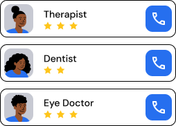 Doctor profiles and reviews illustration